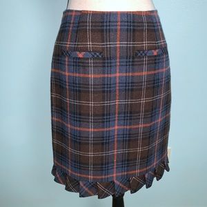 CAbi Heritage Plaid Skirt Style #742 Size 6